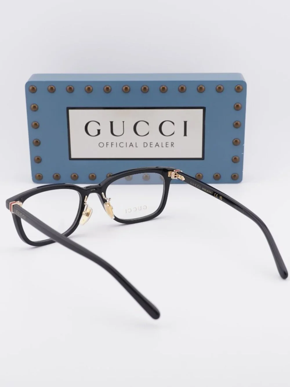 Gucci GG2002OJ 001 Rectangle Eyeglasses - Black 53mm